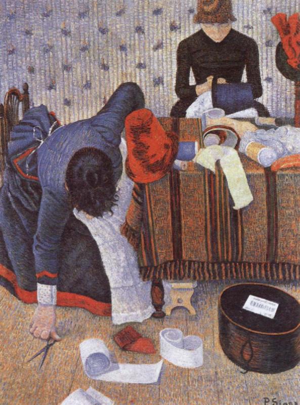 Paul Signac Two Milliners Rue du Caire china oil painting image